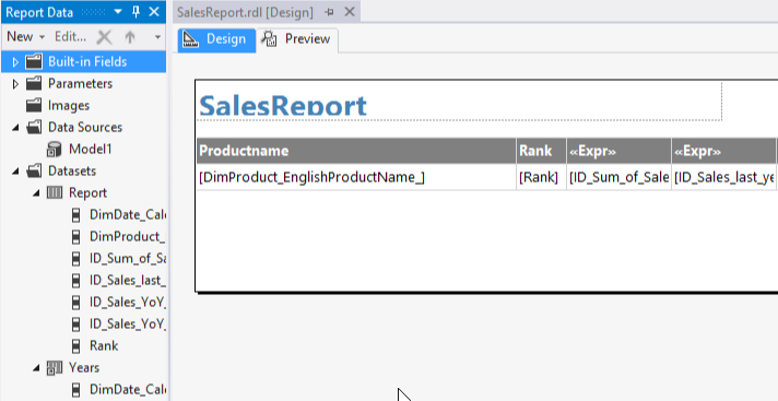 Reporting Microsoft SQL Server Reporting Services