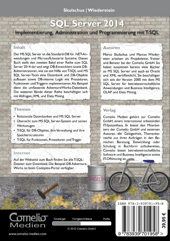 MS SQL Server 2014 - Implementierung, Administration und Programmierung mit T-SQL - Back